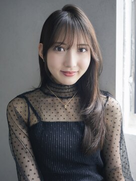 アルバム 池袋(ALBUM) 美髪韓国ヘア顔周りレイヤーロングウルフレイヤー_F90214