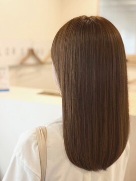 アパートメントヘアー マロンベージュ透明感カラー/髪質改善/ヘアカラー/ブリーチなし