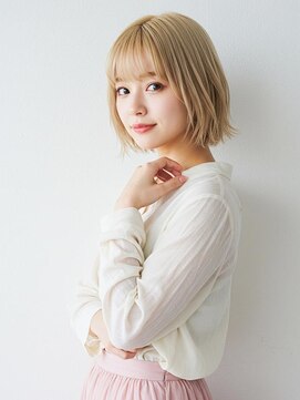 ラ ブレス 天王寺(LaBless) ミルクティベージュ**透明感溢れるシースルーボブ(天王寺)