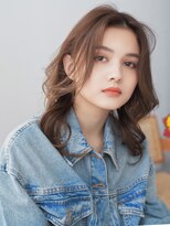 シキサロン 仙台(siki.salon)&nbsp;仙台/髪質改善/マロンベージュのラフなふんわりボブパーマc