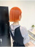 アプリコットオレンジ/ハイトーンカラー/ケアブリーチ/名古屋