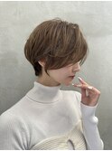 グランマッシュ/細めハイライト/ショート/白髪ぼかし/前髪/大宮