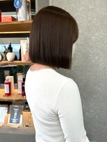 ロンド 表参道店(Lond)&nbsp;くびれヘア/アプリコットオレンジ/ハイライトカラー/ボブ