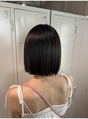 切りっぱなしボブ