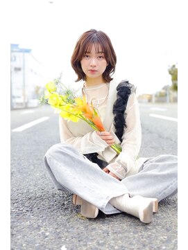 ラシェンテ みのおキューズモール(La Sente) 10代20代30代40代オススメスタイル小顔外ハネレイヤースタイル