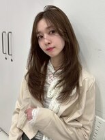 ユーフォリア 銀座本店(Euphoria)&nbsp;小顔美人レイヤーカット×アッシュカラー30代40代50代