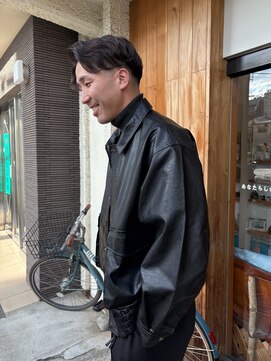 ツネ ヘアアンドヘッドスパ(TsuNE hair&head spa) テーパーフェード/ナチュラルセンターパート