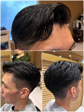 ヨシザワインク プレミアム 横浜 桜木町店(YOSHIZAWA Inc. PREMIUM) メンズビジネスツーブロックワイルドかき上げサイドパート