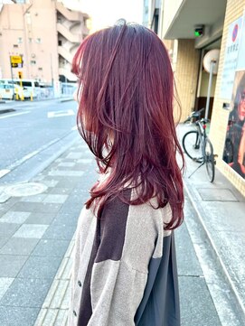 ブリックバイブレイス 千葉 千葉中央(brick by brace) 千葉駅/着物ヘア/大人ガーリー/ダークアッシュ/似合わせカット