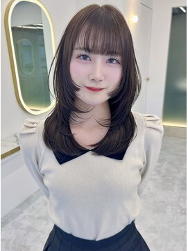 エトワール バイ ヴィンス(etoile by vince) ふわっとレイヤー/ココアラベンダーカラー