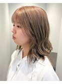 ミルクティーカラーミルクティーベージュケアブリーチハイトーン