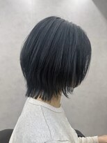 アイヴァン(AIVAN) レイヤーボブ ショートヘア ブルーブラックi