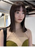 モカブラウン/オリーブベージュ/ストレートヘア