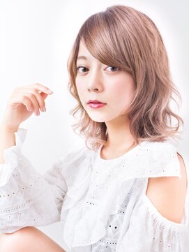 ユナイテッドケアーズ 名駅店(UNITED CARES) 大人可愛いロブヘア☆艶髪ハイトーン【ユナイテッドケアーズ】