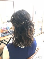 ロカット サロン(Roquat Salon)&nbsp;ハーフアップ編み込みアレンジ【ヘアアレンジ　立川/立川南/袴】