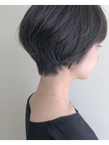 ピエドプール(PiED DE POULE) PiED DE POULEショート×暗髪アッシュブラック
