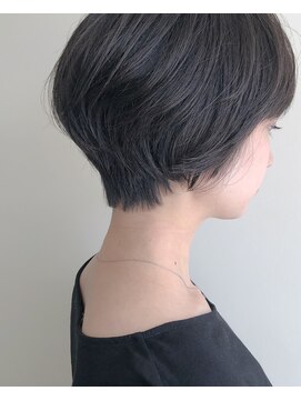 ピエドプール(PiED DE POULE) PiED DE POULEショート×暗髪アッシュブラック