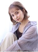 【marche とや】ハイトーンカラー×シースルー外ハネボブ