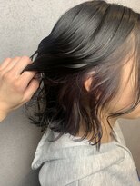 ヘアサロンM 新宿&nbsp;バイオレッド イヤリングカラー