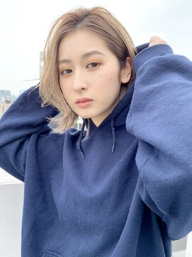 アイティー バイ アルバム 浦和店(IT by ALBUM) ニュアンスレイヤーボブ_イヤリングカラーくびれミディ_28270