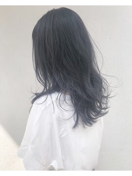 モルニ(MORNI) アッシュグレー_マロンベージュ Aラインボブ かきあげ