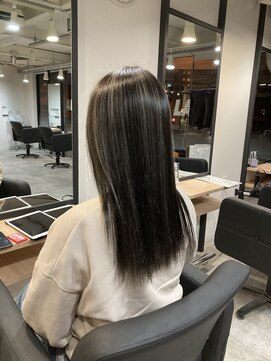 ラフ 難波店(LAFF) #黒髪#ボブルフ#ネビージュ#小顔#ワンレン