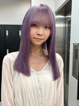 ベレーザ 渋谷(BELEZA) 4560ニュアンスカラーラベンダーグレーベージュ艶髪ワンホンヘア