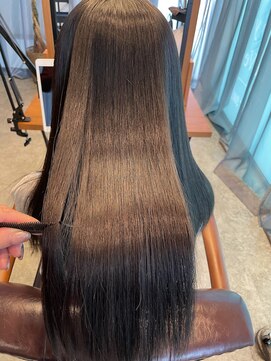 ルナバイルヴェール(LUNA by LeVert) ワンレンストレートロング oggi otto髪質改善縮毛矯正