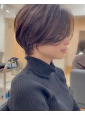 ショートヘア/ボブ/可愛い丸み/簡単スタイリング/20代30代