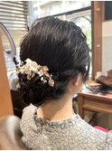お呼ばれヘアアレンジ☆アップスタイル シニヨン
