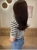 韓国ヘアー顔周りレイヤーベージュ名古屋名駅