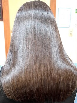 リアム ヘアアンドメイク(liam hair and make)の写真/＜【髪質改善】潤髪ストレート＋カット￥21450～＞話題の髪質改善で、毛先まで潤うストレートヘアが叶う☆
