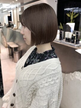 ロンドシエル 横浜(Lond ciel) 丸みボブ【矢野克典】横浜オリーブベージュ