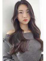 アッシュ 成瀬店(Ash)&nbsp;ウェーブパーマ 韓国ヘア  ロングレイヤー