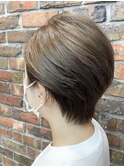 丸みのあるショートヘア