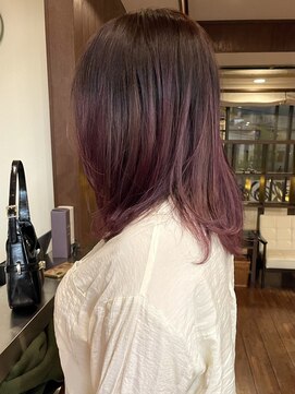 ダアッカ(da acca) グラデーションカラーラベンダーピンク