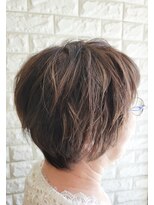 松本平太郎美容室 吉祥寺パートファイブ(PART5) シニアショートレイヤー×イノアカラー×ハイライト