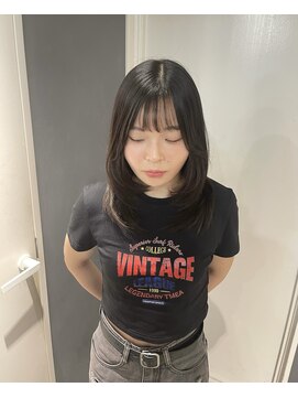 ソワンドゥブレスシエン 堀江店(soin de brace CIEN) 髪質改善ストレート×韓国顔周りミディアムレイヤー
