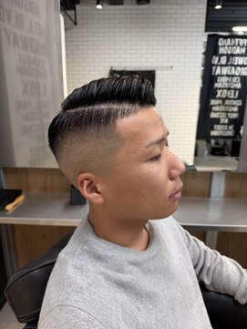 リレーションメンズヘアー(RELATION MEN'S HAIR) ジェットモヒカンツーブロックマッシュ極道パーマツイスパ