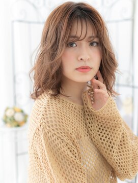 エイトサロン 八潮(8salon) 八潮/髪質改善/ミルクティーブラウン☆ラフウェーブm