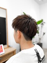 セイドット フクオカ(Say.FUKUOKA) 天神大名スパイキーショートメンズカラーアッシュブラウン短髪