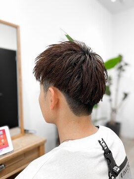 セイドット フクオカ(Say.FUKUOKA) 天神大名スパイキーショートメンズカラーアッシュブラウン短髪