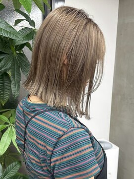 アンバー(UMBER) 京都西院/ベージュカラー ブリーチ 髪質改善 ダブルカラー