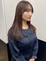 ラグナ(LAGUNA)&nbsp;ミルクティーブラウン/ブリーチなしダブルカラー/ロング/艶髪