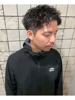 ヒロギンザ 銀座本店(HIRO GINZA) 無造作パーマ×ナチュラルフェード