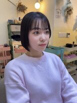 アミュー(amiu)&nbsp;縮毛矯正でやわらかいボブに