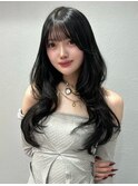 オリーブグレージュ/寒色カラー/韓国アイドルヘア