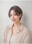 ハンサムショート/丸みショート/アッシュベージュ/モカベージュ