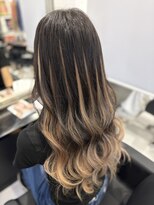 ヘアーデザイン ジェルム(Hair Design germe)&nbsp;バレイヤージュ風プルエク / YUDU