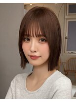サンドナル 鹿児島天文館(sand NALU)&nbsp;ハッシュカット/グレージュ/デザインカラー[鹿児島天文館]